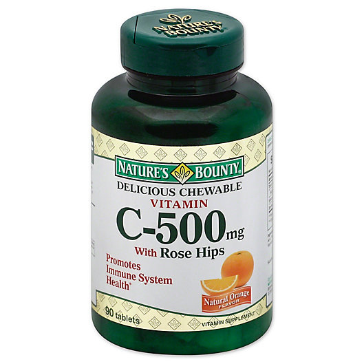 Alternate image 1 for Nature's Bounty 90-Count Chewable Vitamin C-500 mg Plus Rose Hips Tablets