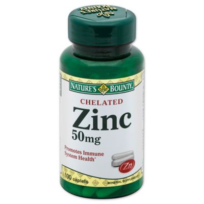 Nature&#39;s Bounty 100-Count Zinc Gluconate 50 mg Caplets