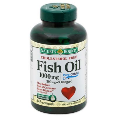 Nature&#39;s Bounty 120-Count 1000 mg Fish Oil Rapid Release Softgels