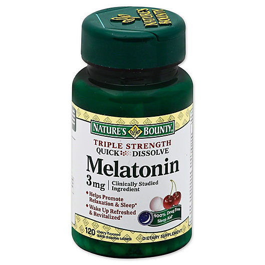 Alternate image 1 for Nature's Bounty 60-Count Triple Strength Melatonin 3 mg Tablets