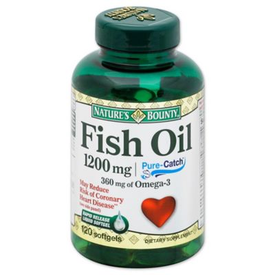 Nature&#39;s Bounty 100-Count 1200 mg Fish Oil Rapid Release Liquid Softgels