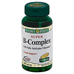 Nature's Bounty® Super B-Complex with Folic Acid/Vitamin C Supplement 100-Count Tablets