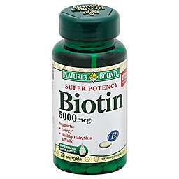 Nature's Bounty 72-Count Biotin 5000 mcg Softgels