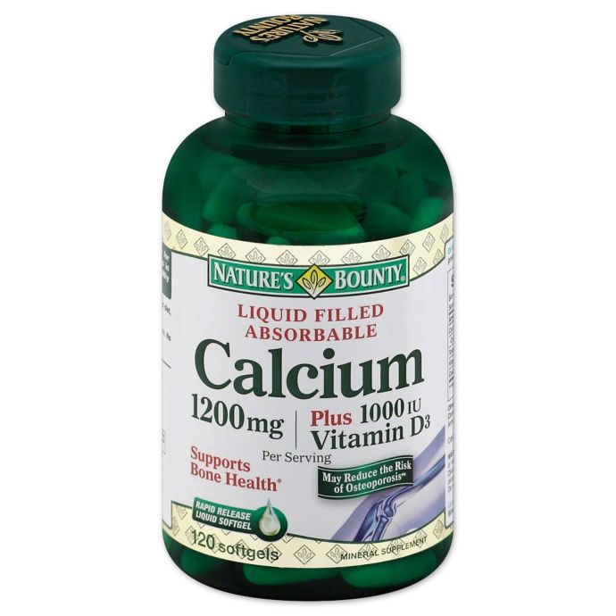 Natures Bounty 100 Count Absorbable Calcium 1200 Mg Plus