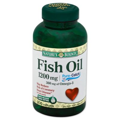 Nature&#39;s Bounty 180-Count Fish Oil 1200mg Omega-3 Softgels