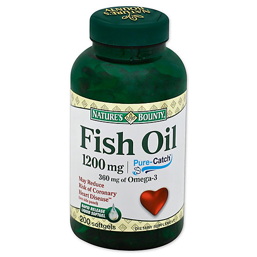 Alternate image 1 for Nature's Bounty 180-Count Fish Oil 1200mg Omega-3 Softgels