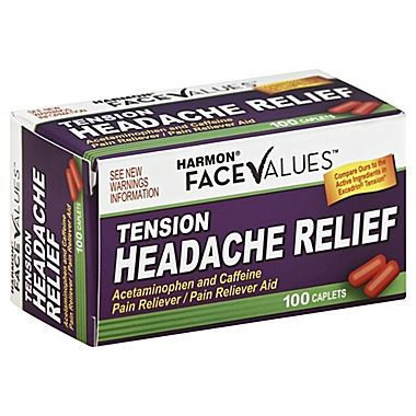 Harmon&reg; Face Values&trade; 100-Count Tension Headache Relief Caplets. View a larger version of this product image.