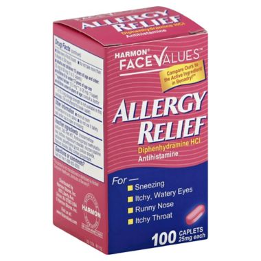 Harmon&reg; Face Values&trade; 100-Count Allergy Relief Caplets. View a larger version of this product image.