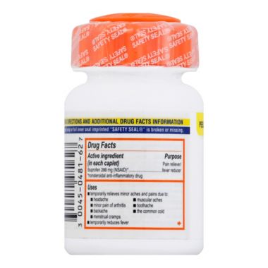 Motrin&reg; IB Ibuprofen Tablets 225-Count Caplets. View a larger version of this product image.