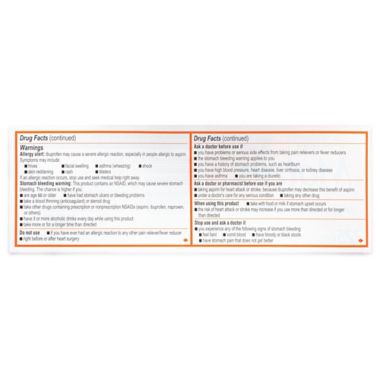 Motrin&reg; IB Ibuprofen Tablets 225-Count Caplets. View a larger version of this product image.