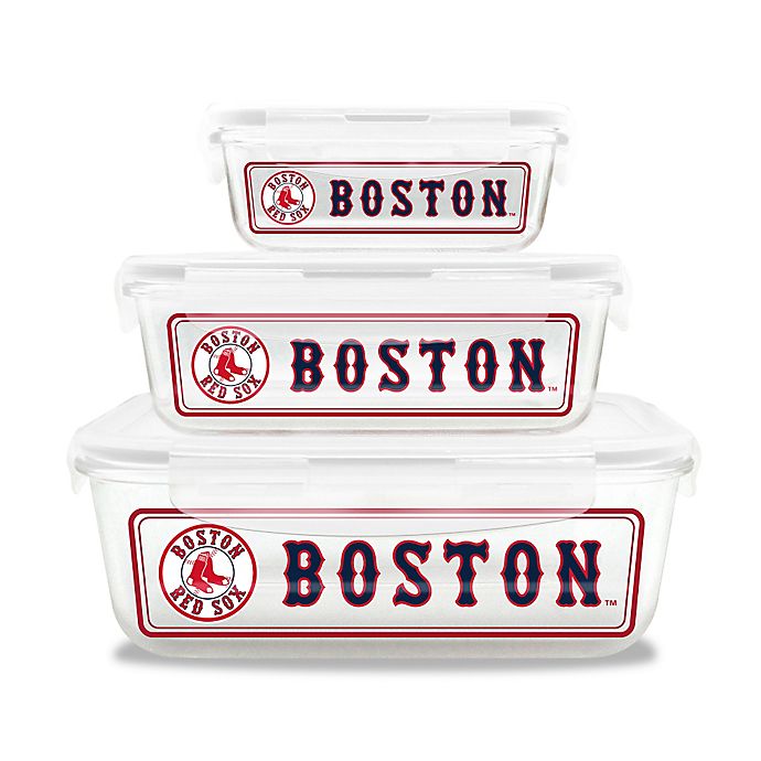 Mlb Boston Red Sox 6 Piece Glass Food, Boston Red Sox Twin Bedding Sets