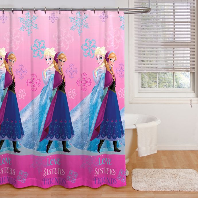 Disney Frozen Snowflakes Fabric Shower Curtain Bed Bath Beyond