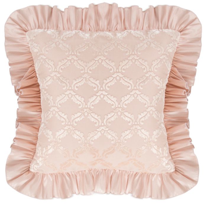 Glenna Jean Paris Velvet Cutout Pillow in Cream Bed Bath and Beyond