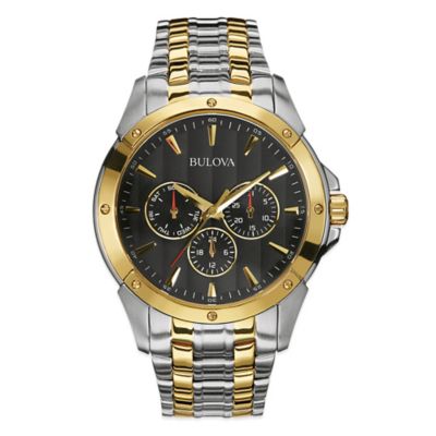 Bulova Classic Men's 43mm Multi-Dial Dress Watch In Two-Tone Stainless ...