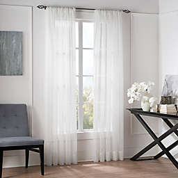 Valeron Natural Sheer 84-Inch Window Curtain Panel in White (Single)