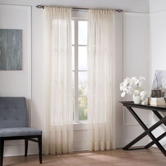 Valeron Natural Sheer Window Curtain Panel Bed Bath & Beyond
