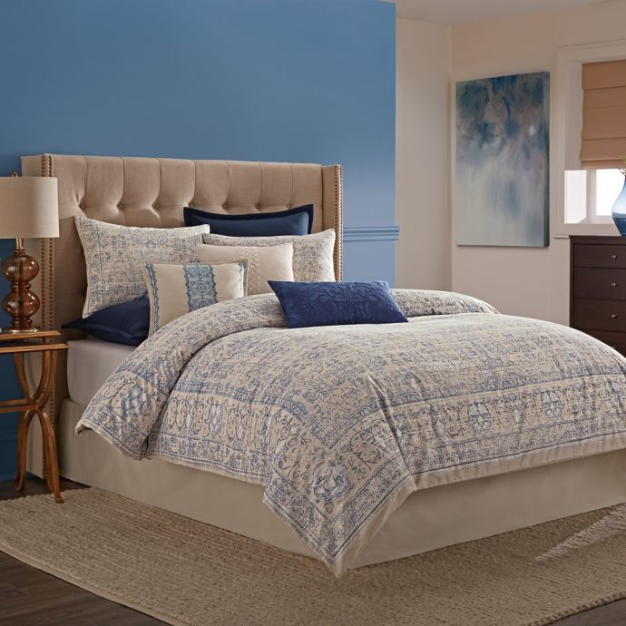 Wamsutta Tapestry Comforter Set In Blue Bed Bath Beyond