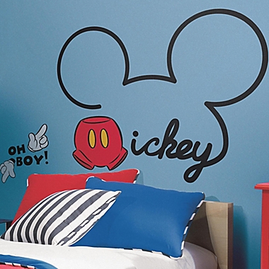 RoomMates All About Mickey Peel and Stick Giant Wall Decals. View a larger version of this product image.