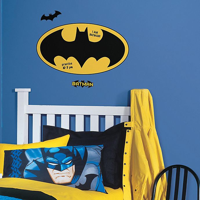 Roommates Batman Logo Dry Erase L And Stick Giant Wall Decals Bed Bath Beyond Canada - Dry Erase Wall Decal Target