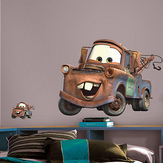 Disney Cars McQueen Giant Peel and Stick Wall Decal Sticker Bedroom NEW