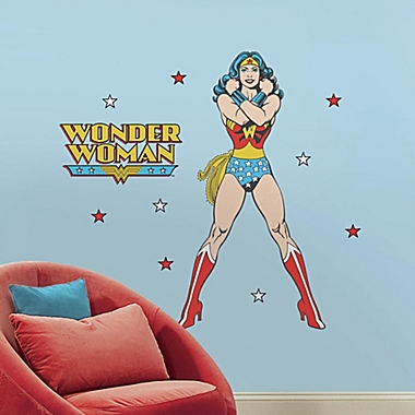 Classic Wonder Woman Peel and Stick Giant Wall Decals. View a larger version of this product image.