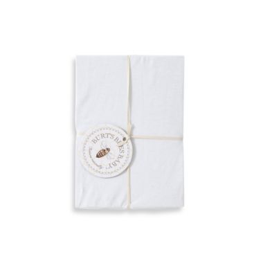 Burt&#39;s Bees Baby&reg; Organic Cotton Jersey Fitted Crib Sheet in Cloud. View a larger version of this product image.