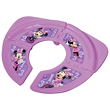 Disney&reg; Minnie Folding Travel Potty Seat with Storage Bag. View a larger version of this product image.