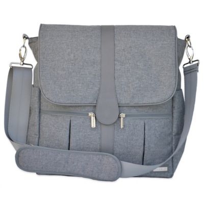 grey backpack diaper bag