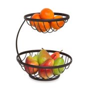 Spectrum&trade; Ashley 2-Tier Fruit Basket in Bronze