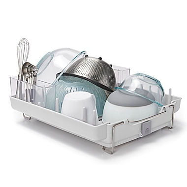 OXO Good Grips&reg; Foldaway Dish Rack. View a larger version of this product image.