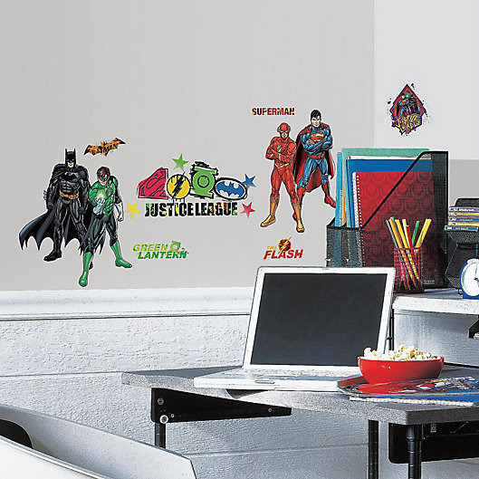 Alternate image 1 for DC Comics Justice League Peel and Stick Wall Decals