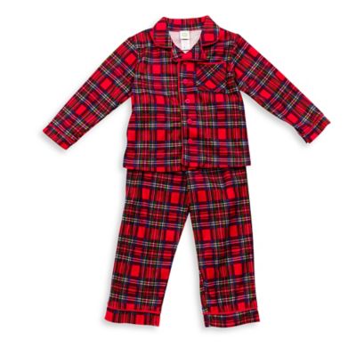 tartan baby sleepsuit