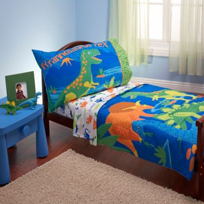 Everything Kids by Nojo&reg; Dinosaurs 4-Piece Toddler Bedding Set