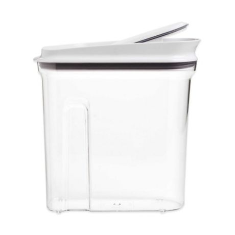 WHITE RANDOM DRY FOOD STORAGE DOUBLE CEREAL DISPENSER BLACK 
