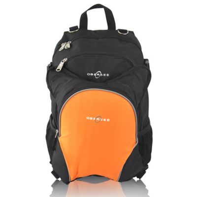orange diaper bag