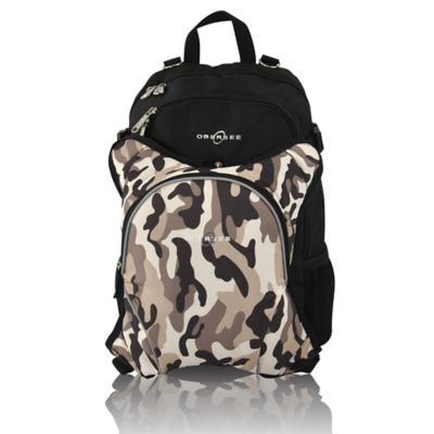 black camo diaper bag