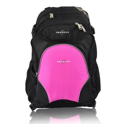 bright pink backpack