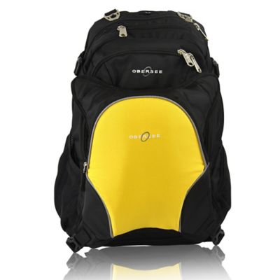 yellow backpack diaper bag