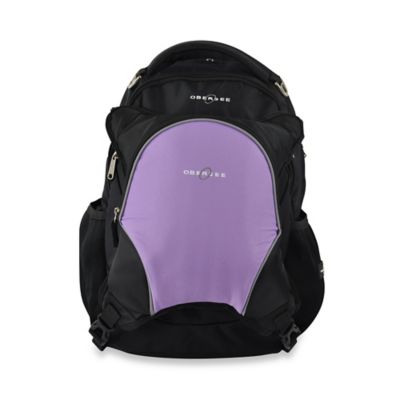 purple backpack diaper bag