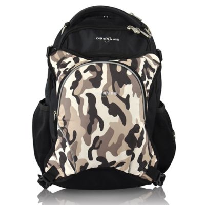 black camo diaper bag