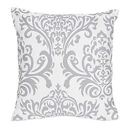 Sweet Jojo Designs Elizabeth Reversible Throw Pillow in Lavender/Grey