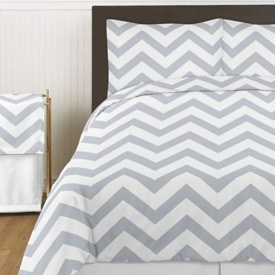 Sweet Jojo Designs Chevron Bedding Collection&nbsp;in Grey and White