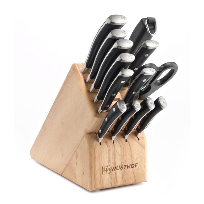 Wusthof® Classic Ikon 14-Piece Wood Knife Block Set | Bed ...