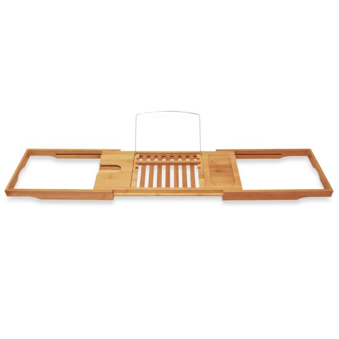 Bamboo Bathtub Caddy With Extending Sides Bed Bath Beyond