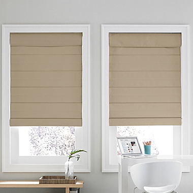 Real Simple&reg; Cordless Roman Cellular 35-Inch x 72-Inch  Shade in Khaki. View a larger version of this product image.