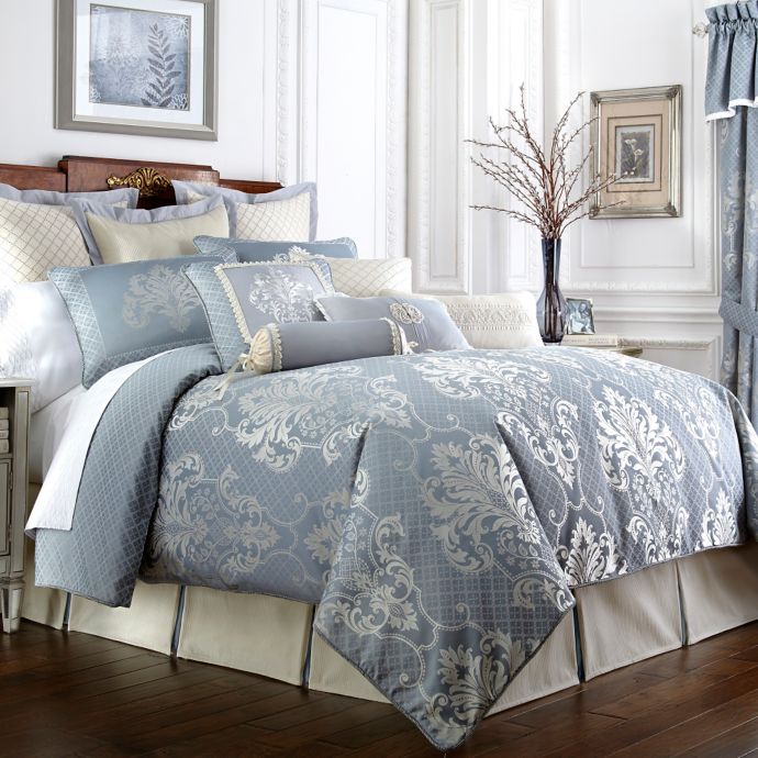 Waterford Linens Newbridge Reversible Duvet Cover Bed Bath Beyond