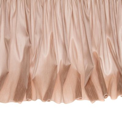 tan crib skirt