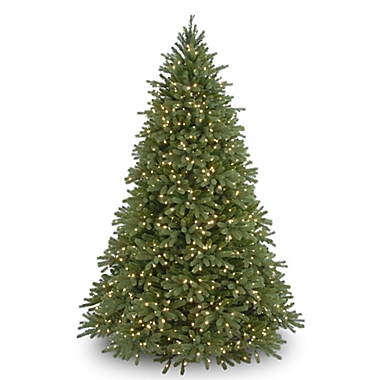 National Tree Company 7.5-Foot Pre-Lit Jersey Fraser Fir Christmas Tree with Clear Lights. View a larger version of this product image.