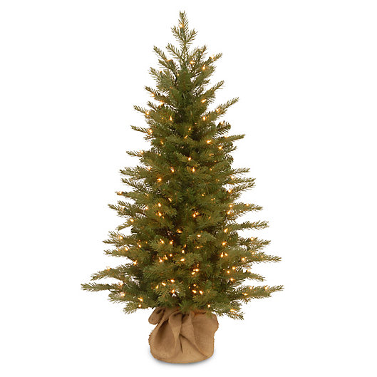 Alternate image 1 for National Tree Feel-Real® 4-Foot Nordic Spruce Pre-Lit Christmas Tree with Clear Lights
