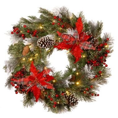National Tree Company Decorative Collection 24-Inch Tartan Plaid Christmas Wreath. View a larger version of this product image.